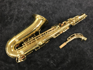 Photo Vintage Italian Majestic Alto Saxophone in Gold Lacquer, Serial #5393 - Repair Special